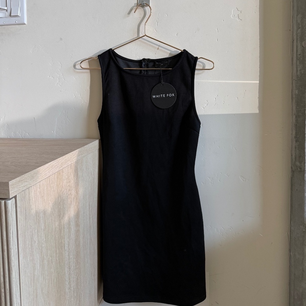 New White Fox Mini Dress